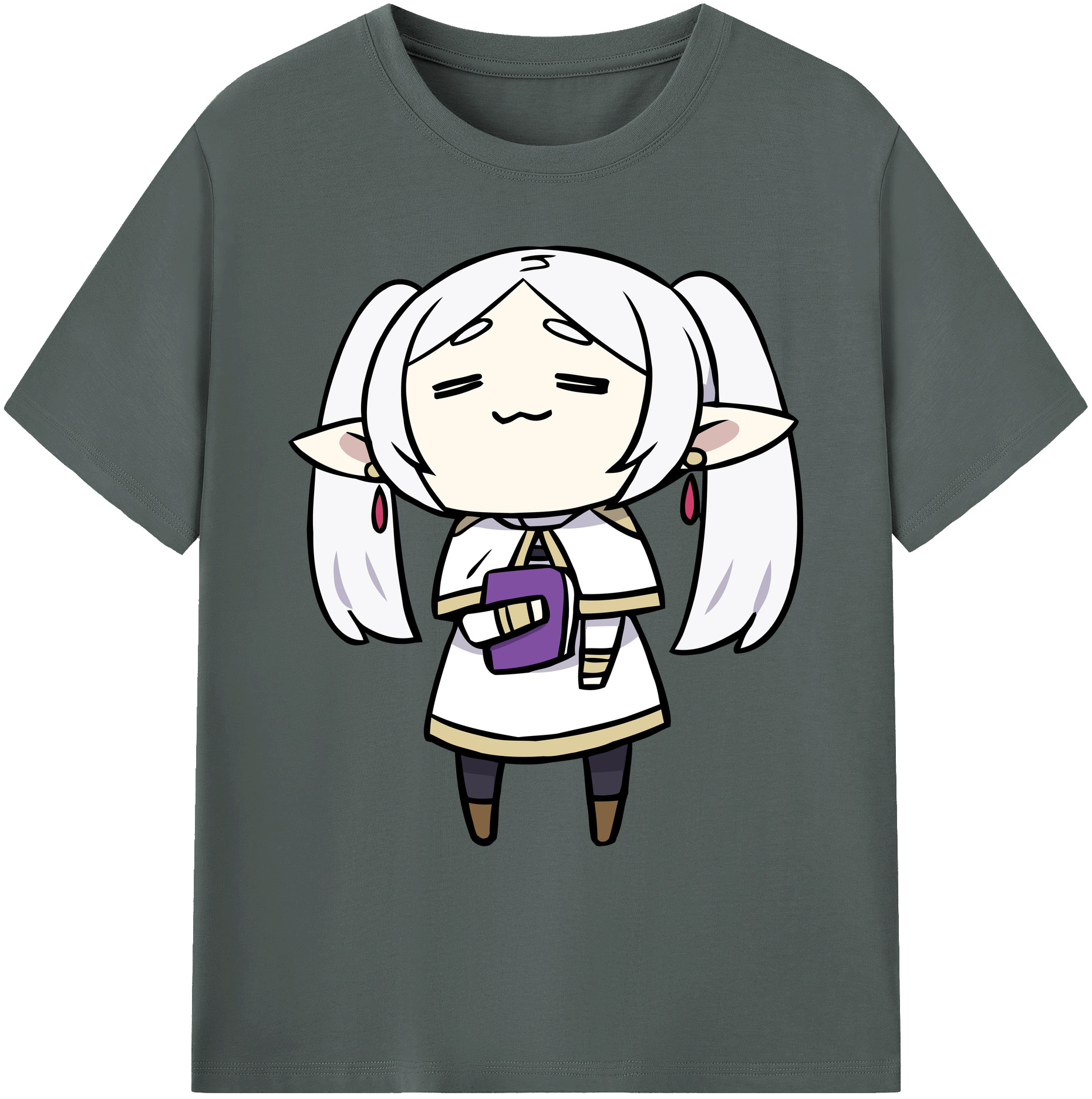 （画像用） 葬送のフリーレン Frieren 綿100％ メンズ半袖Tシャツ｜肌触りやわらか＆通気性